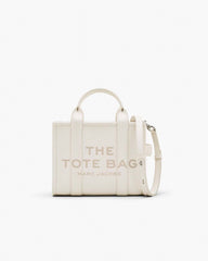 Marc Jacobs The Leather Small Tote Bag Cotton/Silver BAGS