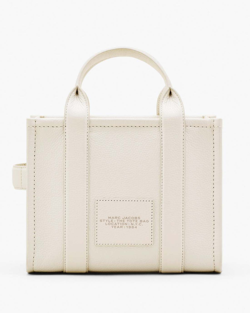 Marc Jacobs The Leather Small Tote Bag Cotton/Silver BAGS