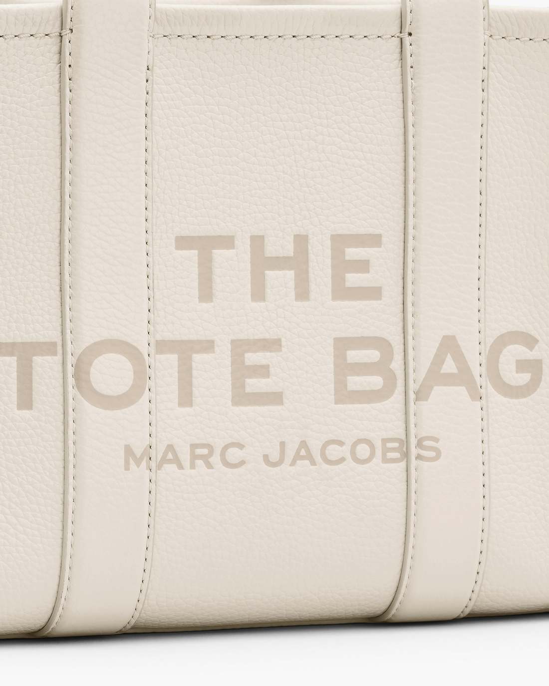 Marc Jacobs The Leather Small Tote Bag Cotton/Silver BAGS