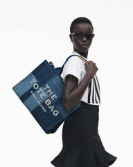 Marc Jacobs The Denim Large Tote Bag Blue Denim BAGS