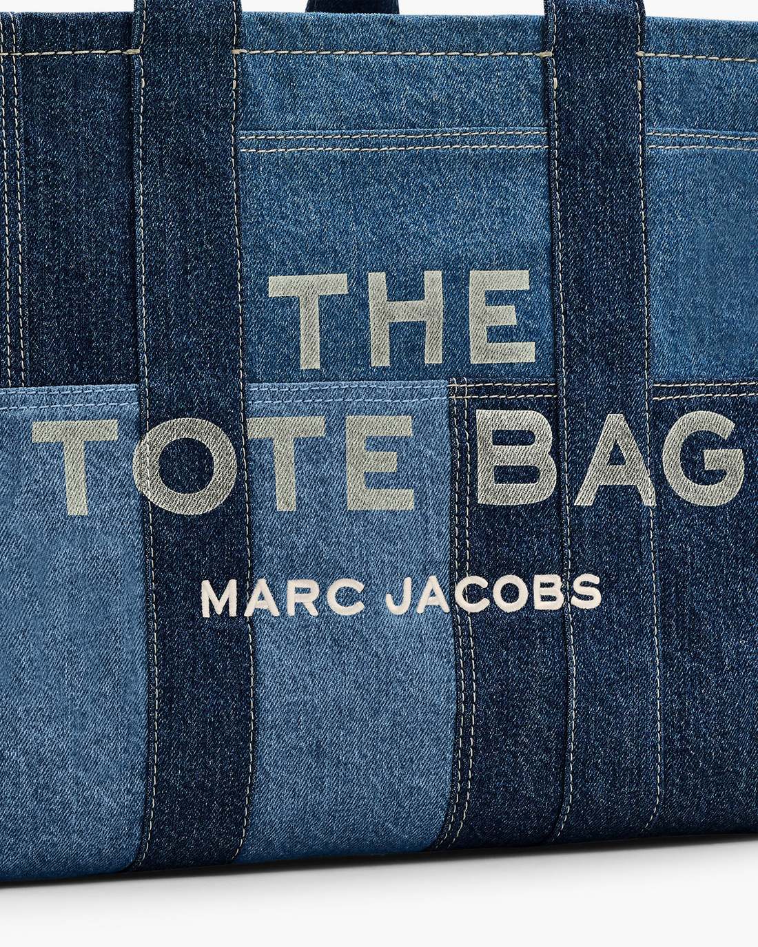 Marc Jacobs The Denim Large Tote Bag Blue Denim BAGS