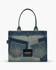 Marc Jacobs The Deconstructed Denim Large Tote Bag Indigo Multi BAGS
