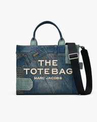 Marc Jacobs The Deconstructed Denim Medium Tote Bag Indigo Multi BAGS