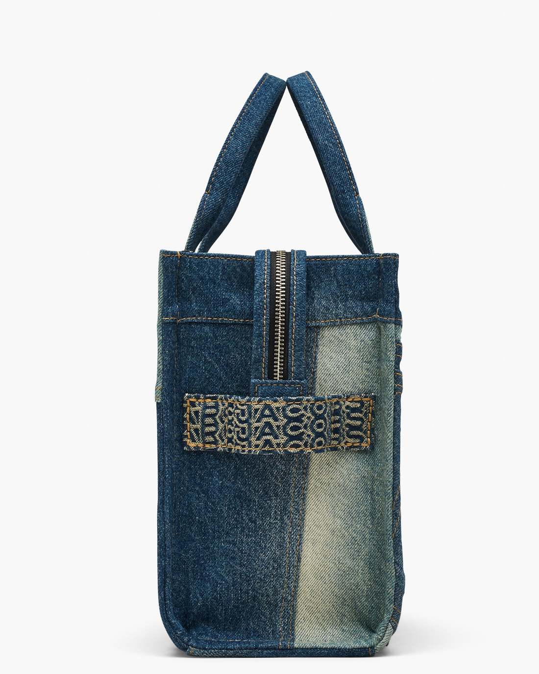 Marc Jacobs The Deconstructed Denim Medium Tote Bag Indigo Multi BAGS