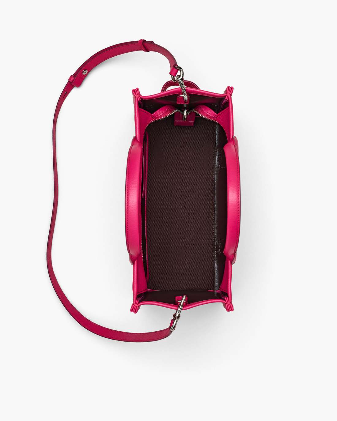 Marc Jacobs The Leather Medium Tote Bag Raspberry Pink BAGS|NEW ARRIVALS