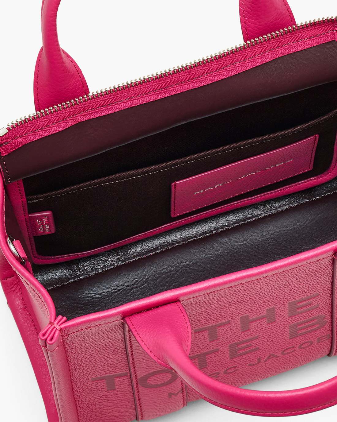 Marc Jacobs The Leather Small Tote Bag Raspberry Pink BAGS|NEW ARRIVALS