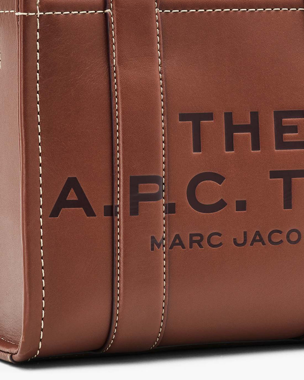 Marc Jacobs The A.P.C. X Marc Jacobs Leather Small Tote Bag Hazelnut BAGS