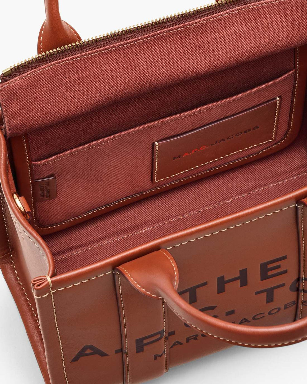 Marc Jacobs The A.P.C. X Marc Jacobs Leather Small Tote Bag Hazelnut BAGS
