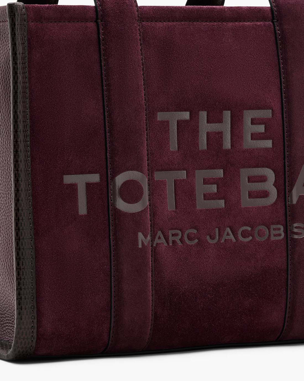 Marc Jacobs The Suede Medium Tote Bag Dark Plum BAGS