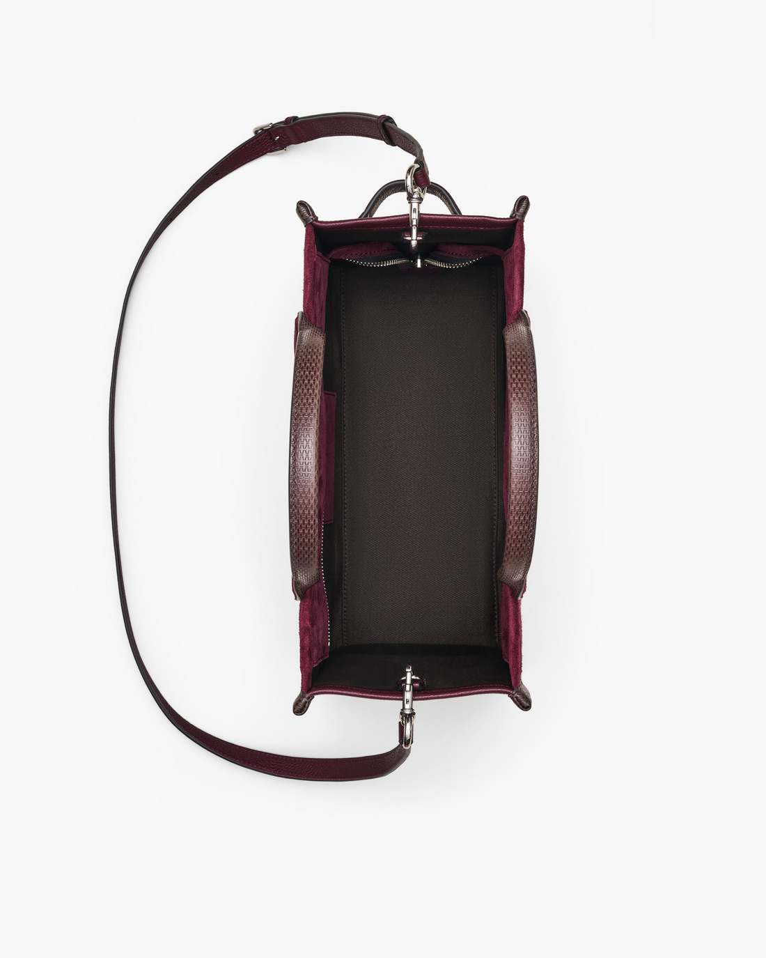 Marc Jacobs The Suede Medium Tote Bag Dark Plum BAGS