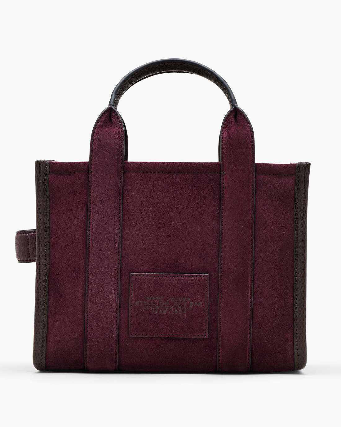 Marc Jacobs The Suede Small Tote Bag Dark Plum BAGS