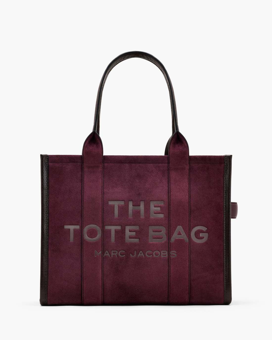 Marc Jacobs The Suede Large Tote Bag Dark Plum BAGS