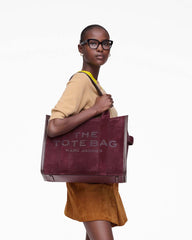 Marc Jacobs The Suede Large Tote Bag Dark Plum BAGS