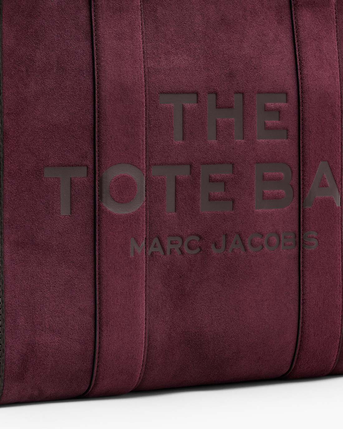 Marc Jacobs The Suede Large Tote Bag Dark Plum BAGS