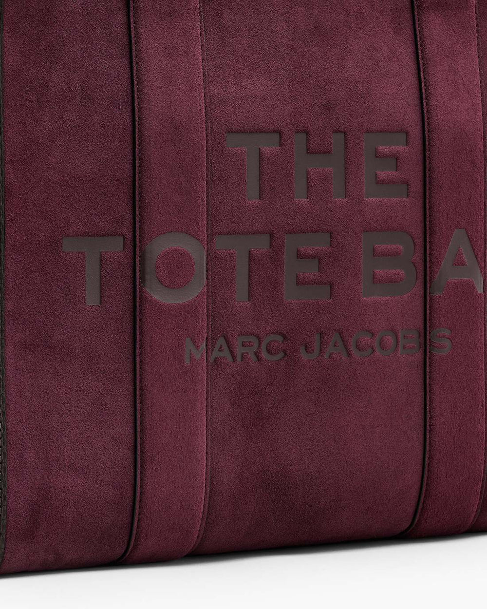 Marc Jacobs The Suede Large Tote Bag Dark Plum BAGS