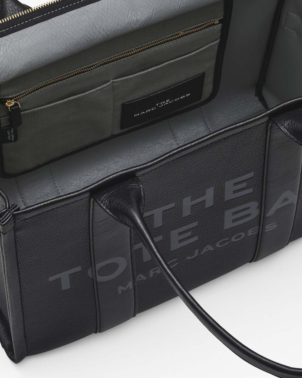 Marc Jacobs The Leather Large Tote Bag Black BAGS