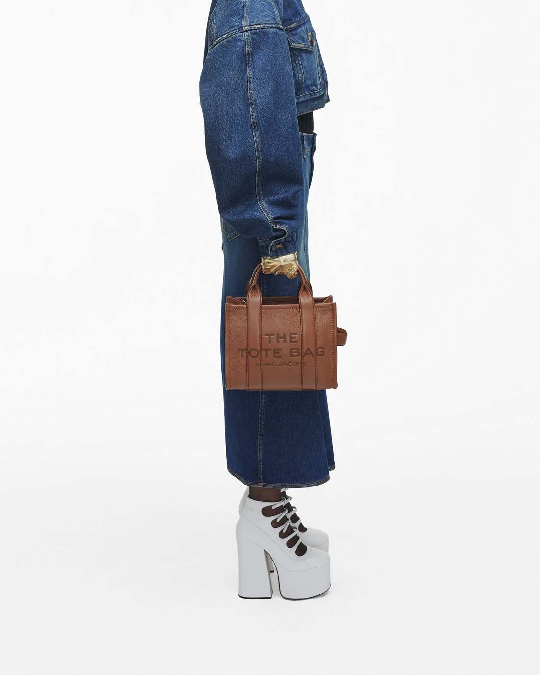Marc Jacobs The Leather Small Tote Bag Argan Oil BAGS