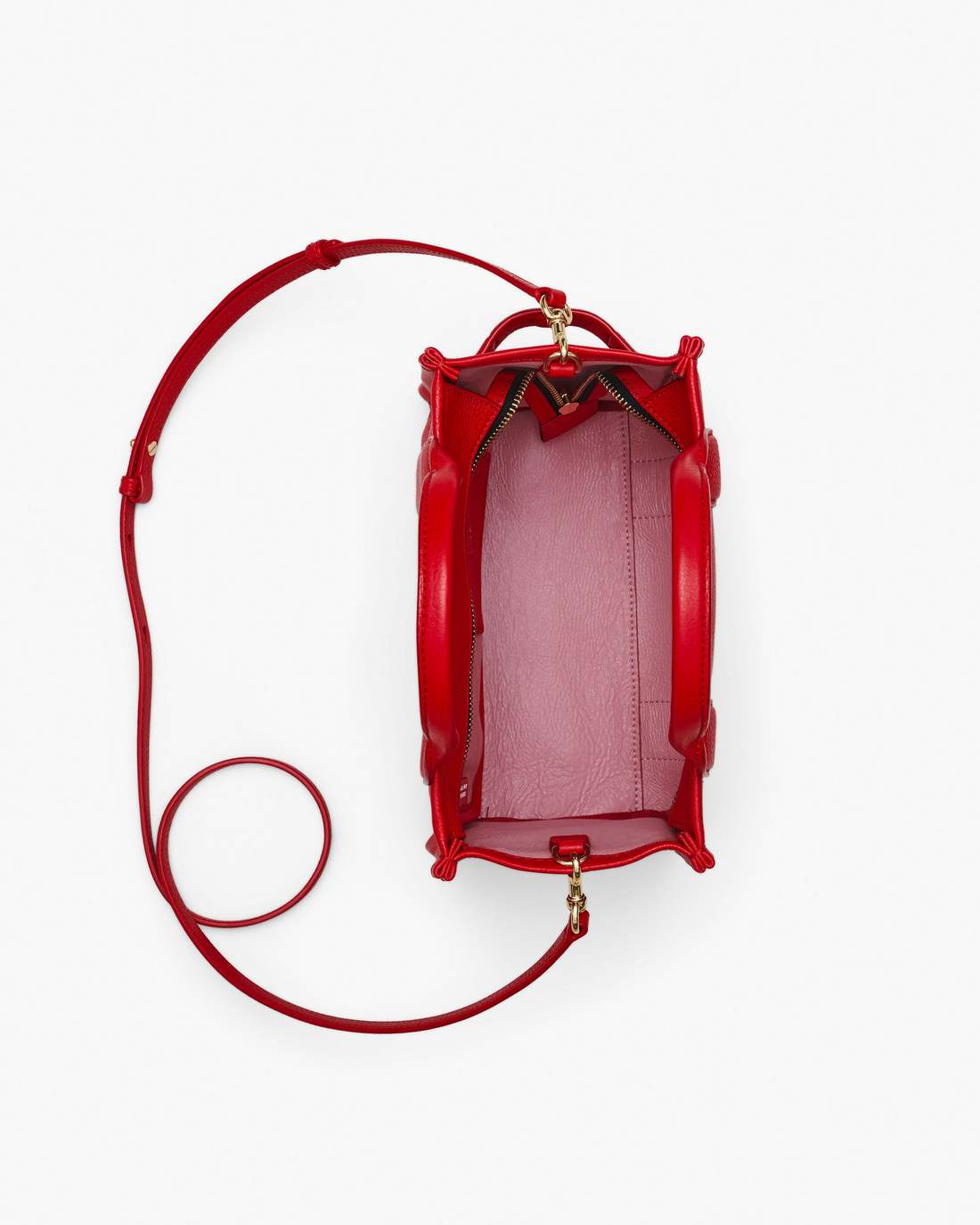 Marc Jacobs The Leather Small Tote Bag True Red BAGS