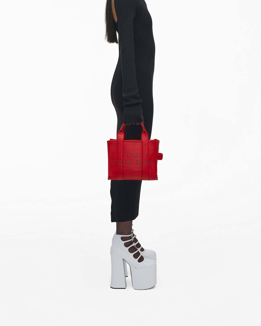Marc Jacobs The Leather Small Tote Bag True Red BAGS