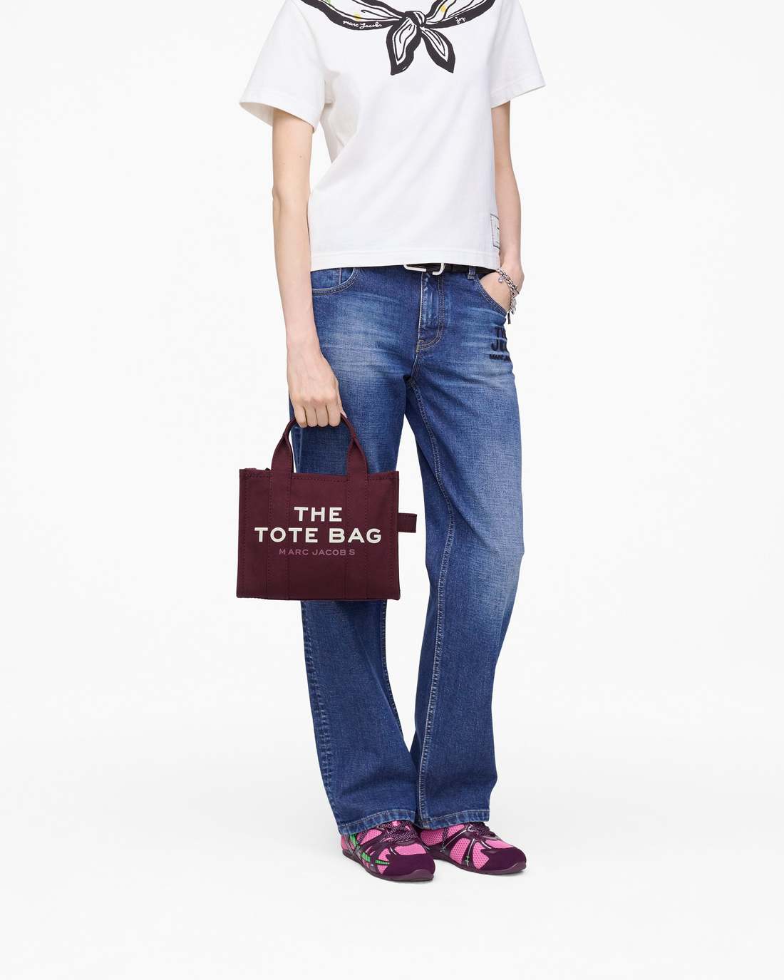 Marc Jacobs The Canvas Small Tote Bag Dark Plum BAGS