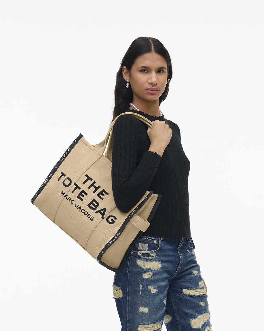 Marc Jacobs The Jacquard Large Tote Bag Warm Sand BAGS