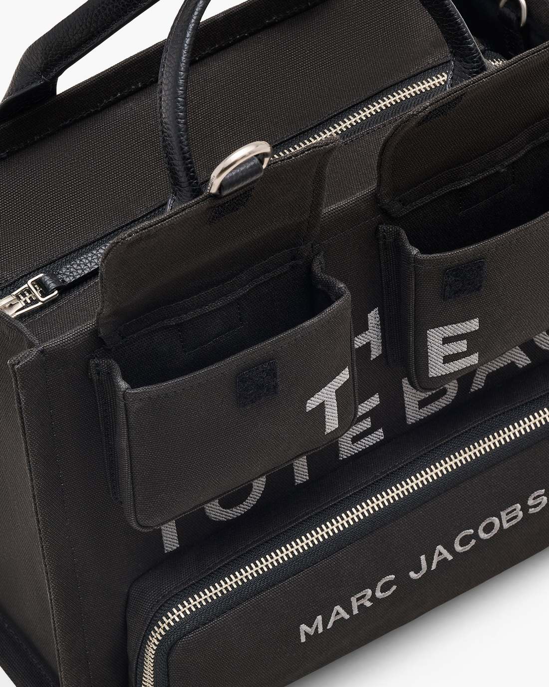 Marc Jacobs The Cargo Canvas Medium Tote Bag Black BAGS
