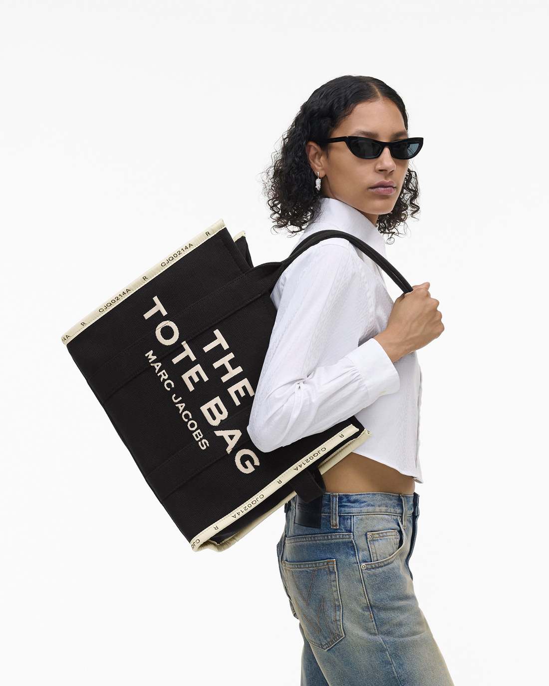 Marc Jacobs The Jacquard Large Tote Bag Black BAGS