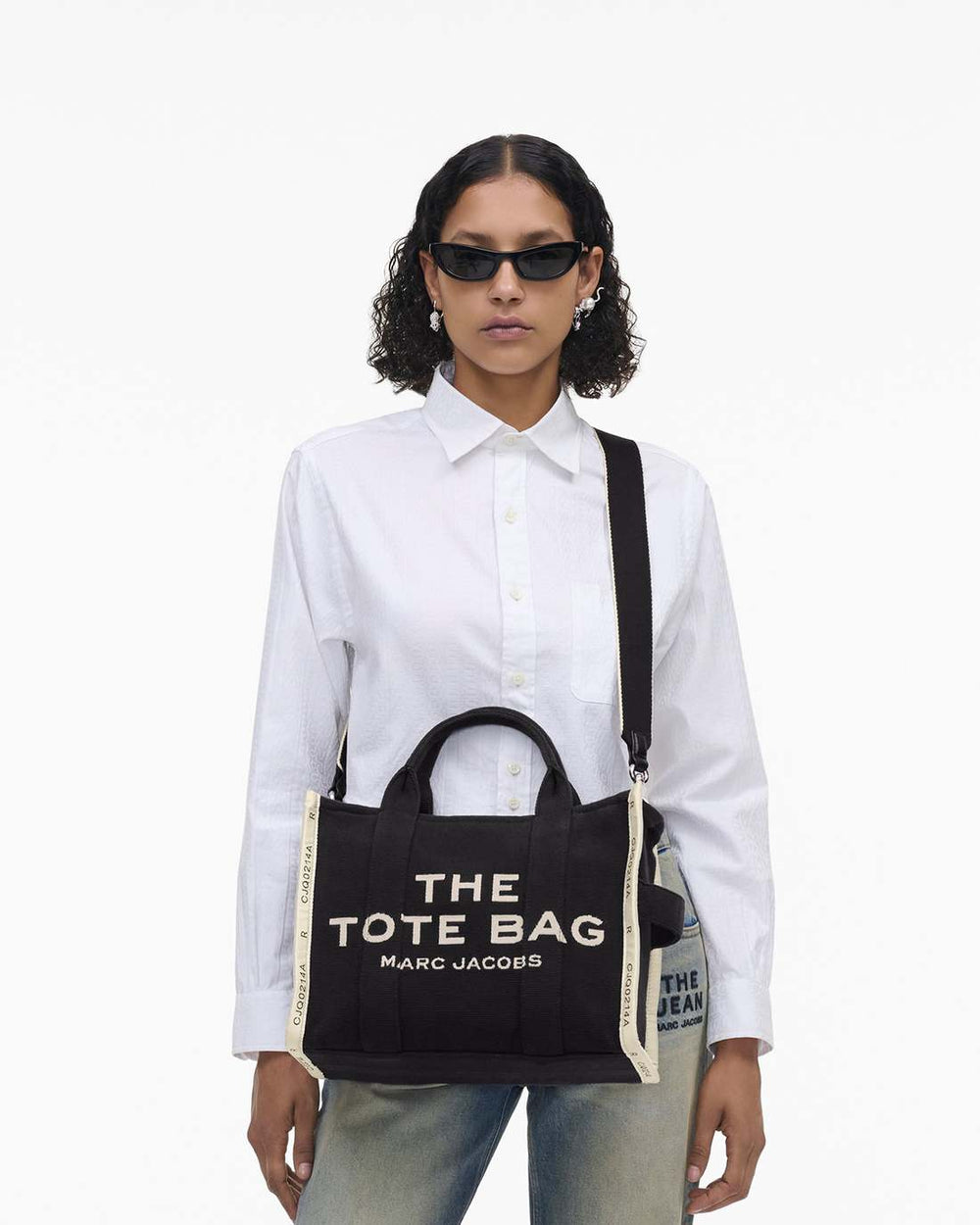 Marc Jacobs The Jacquard Medium Tote Bag Black BAGS