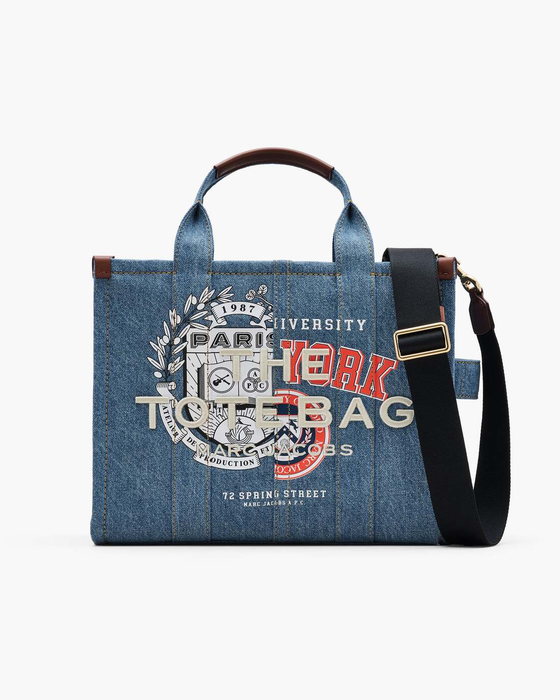Marc Jacobs The A.P.C. X Marc Jacobs Denim Medium Tote Bag Washed Indigo BAGS