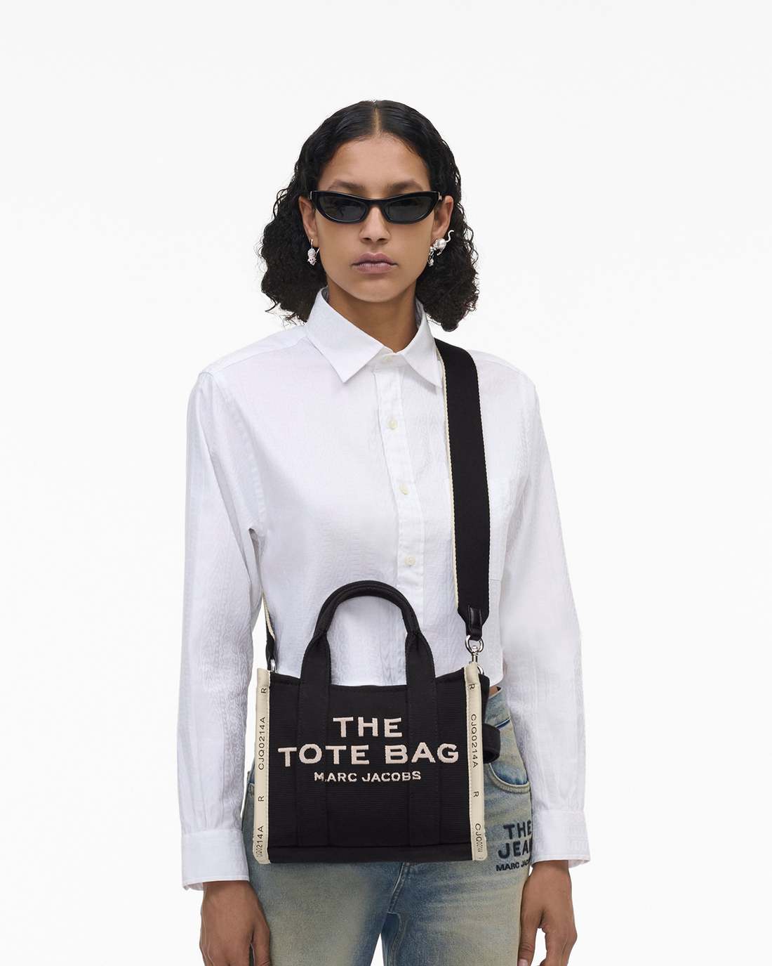 Marc Jacobs The Jacquard Small Tote Bag Black BAGS