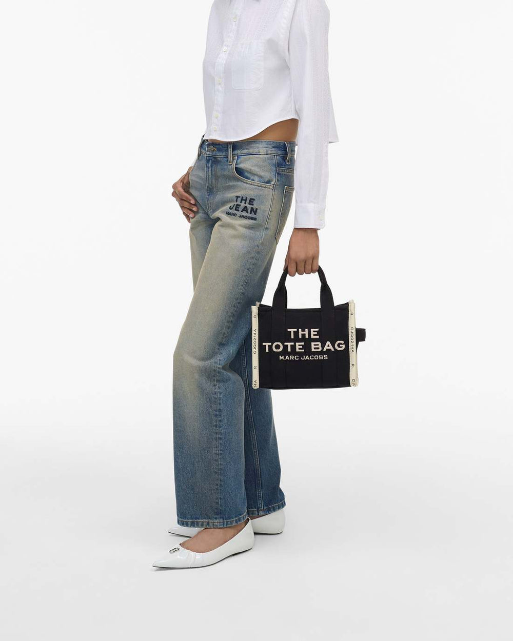 Marc Jacobs The Jacquard Small Tote Bag Black BAGS