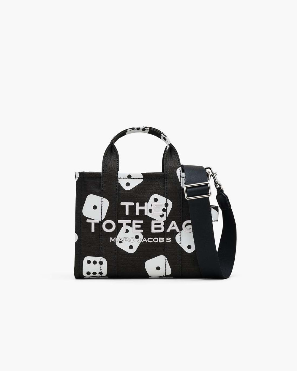 Marc Jacobs Derrick Adams X Marc Jacobs Canvas Small Tote Bag Black/White BAGS