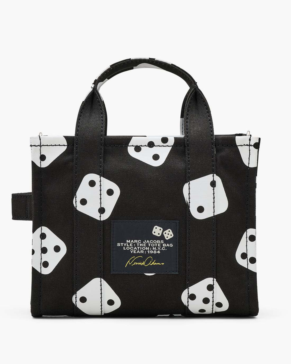 Marc Jacobs Derrick Adams X Marc Jacobs Canvas Small Tote Bag Black/White BAGS
