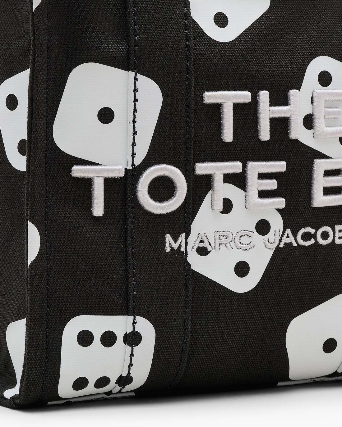 Marc Jacobs Derrick Adams X Marc Jacobs Canvas Small Tote Bag Black/White BAGS