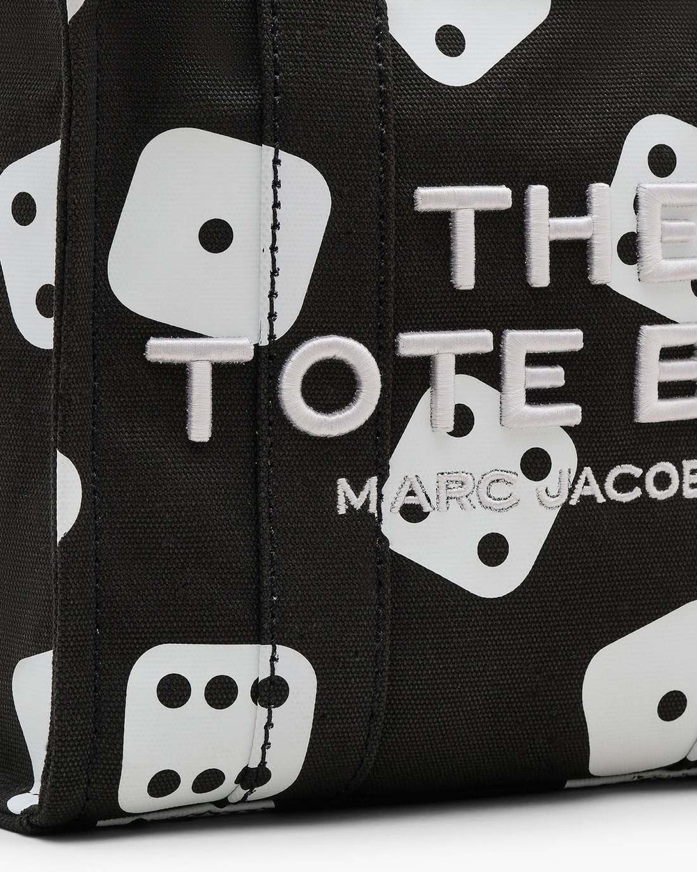 Marc Jacobs Derrick Adams X Marc Jacobs Canvas Small Tote Bag Black/White BAGS