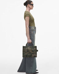 Marc Jacobs The Camo Jacquard Medium Tote Bag Camo Multi BAGS