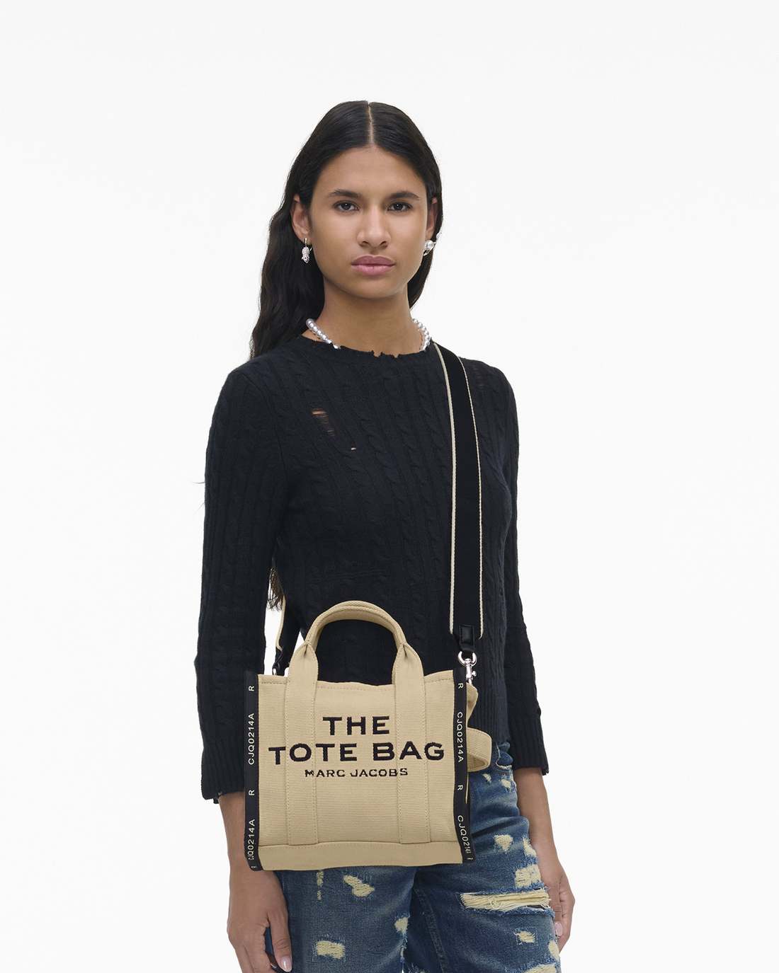 Marc Jacobs The Jacquard Small Tote Bag Warm Sand BAGS