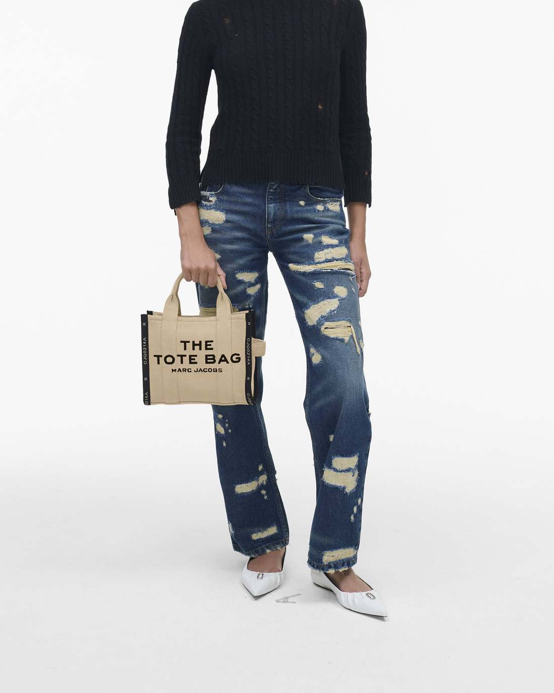 Marc Jacobs The Jacquard Small Tote Bag Warm Sand BAGS