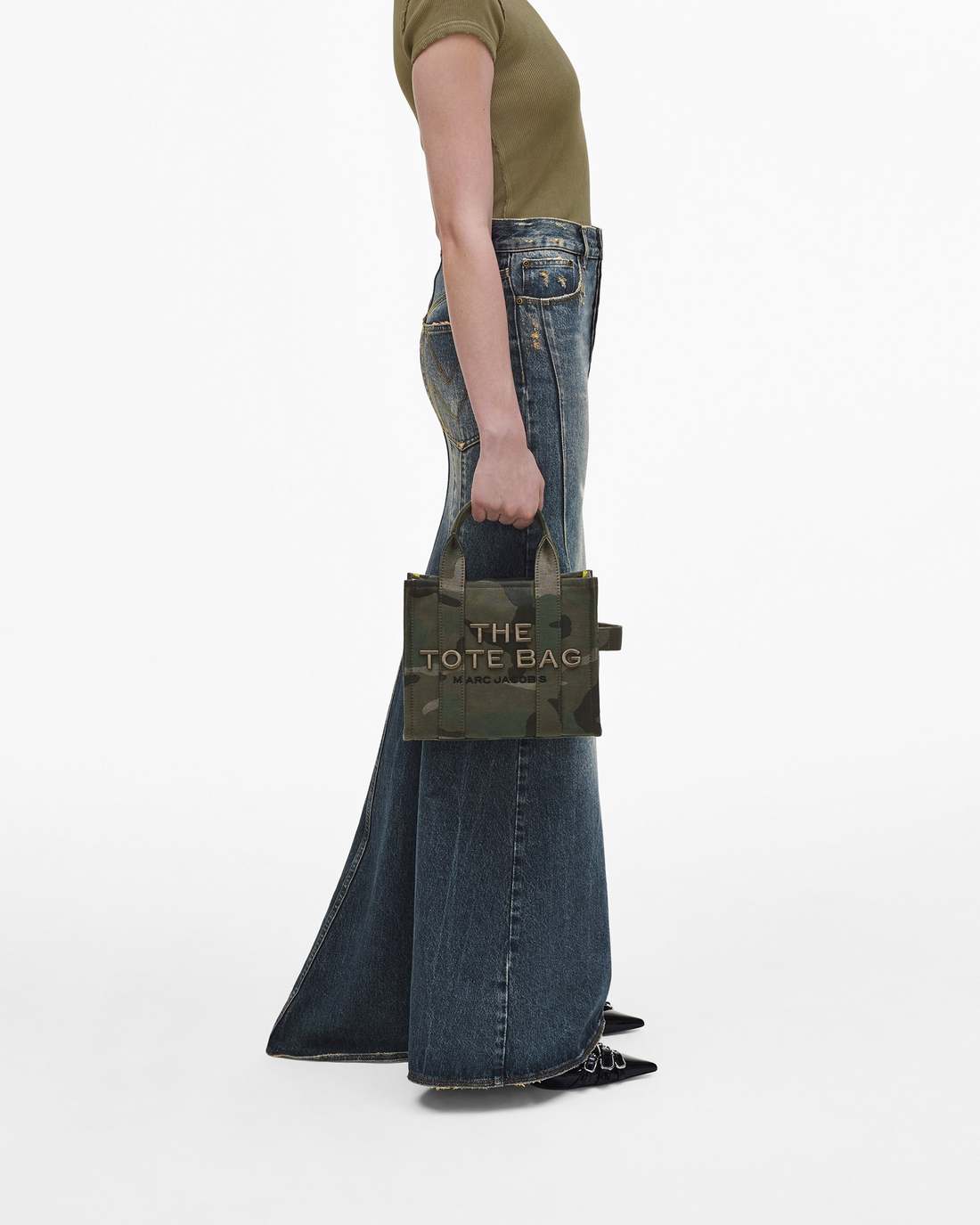 Marc Jacobs The Camo Jacquard Small Tote Bag Camo Multi BAGS