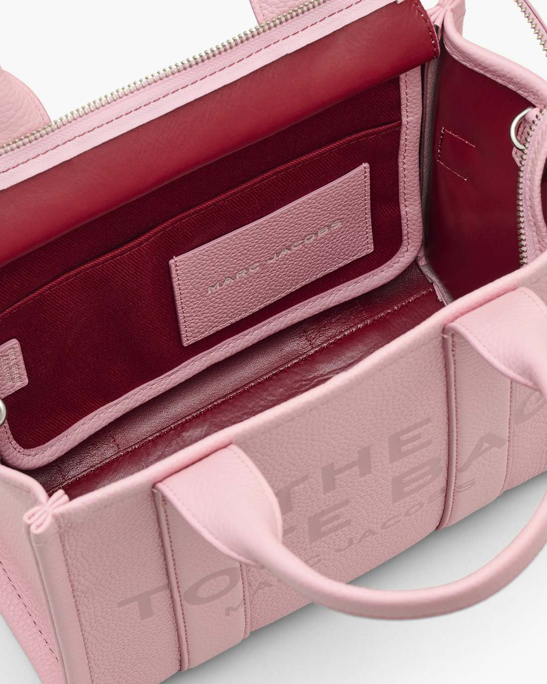 Marc Jacobs The Leather Medium Tote Bag Ribbon Pink BAGS