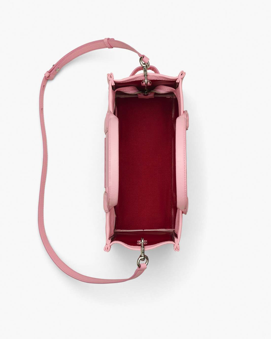 Marc Jacobs The Leather Medium Tote Bag Ribbon Pink BAGS
