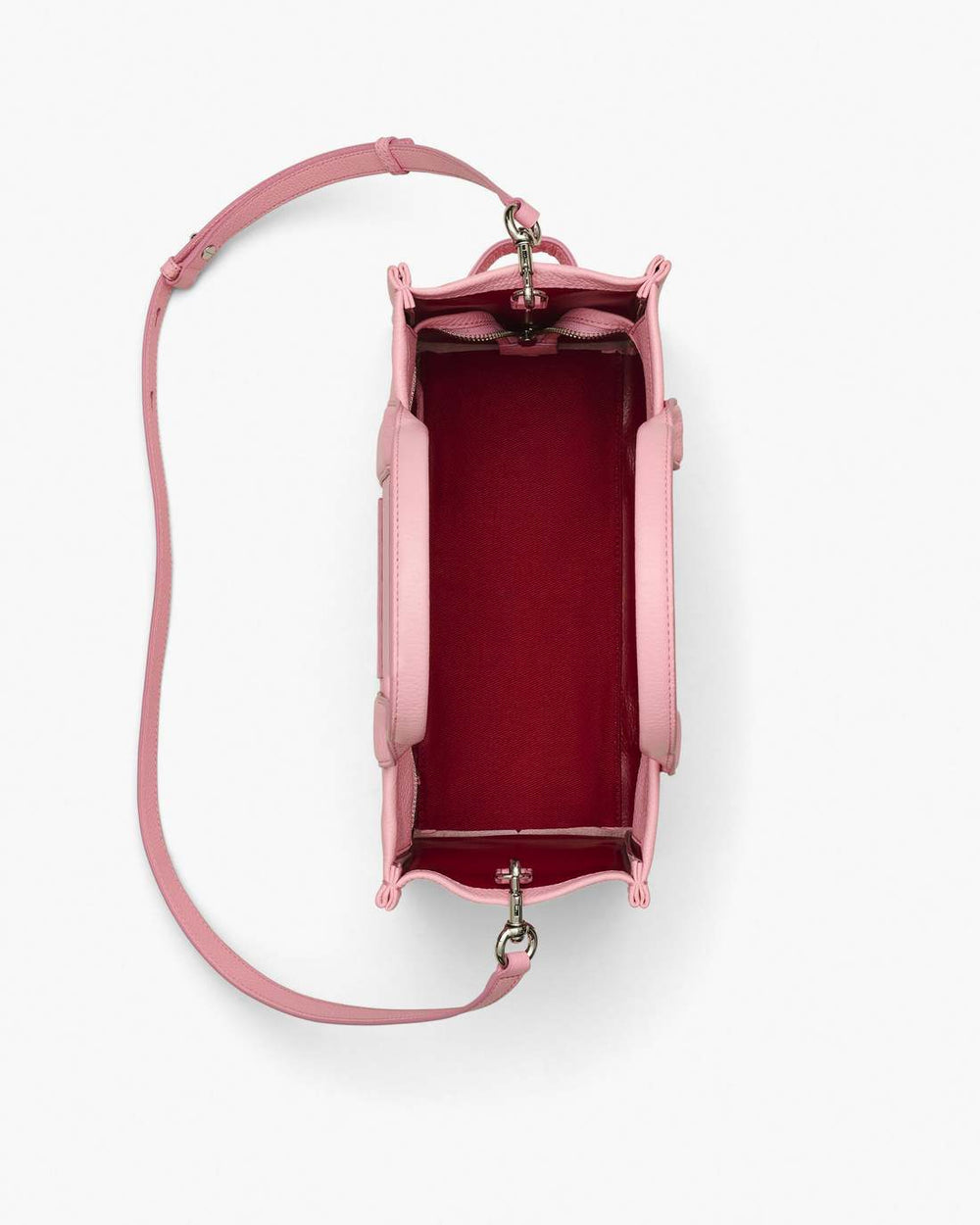 Marc Jacobs The Leather Medium Tote Bag Ribbon Pink BAGS