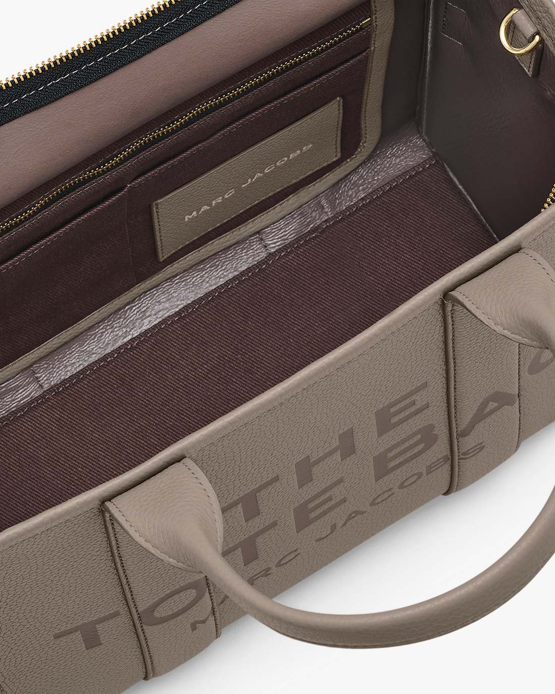 Marc Jacobs The Leather Medium Tote Bag Cement BAGS