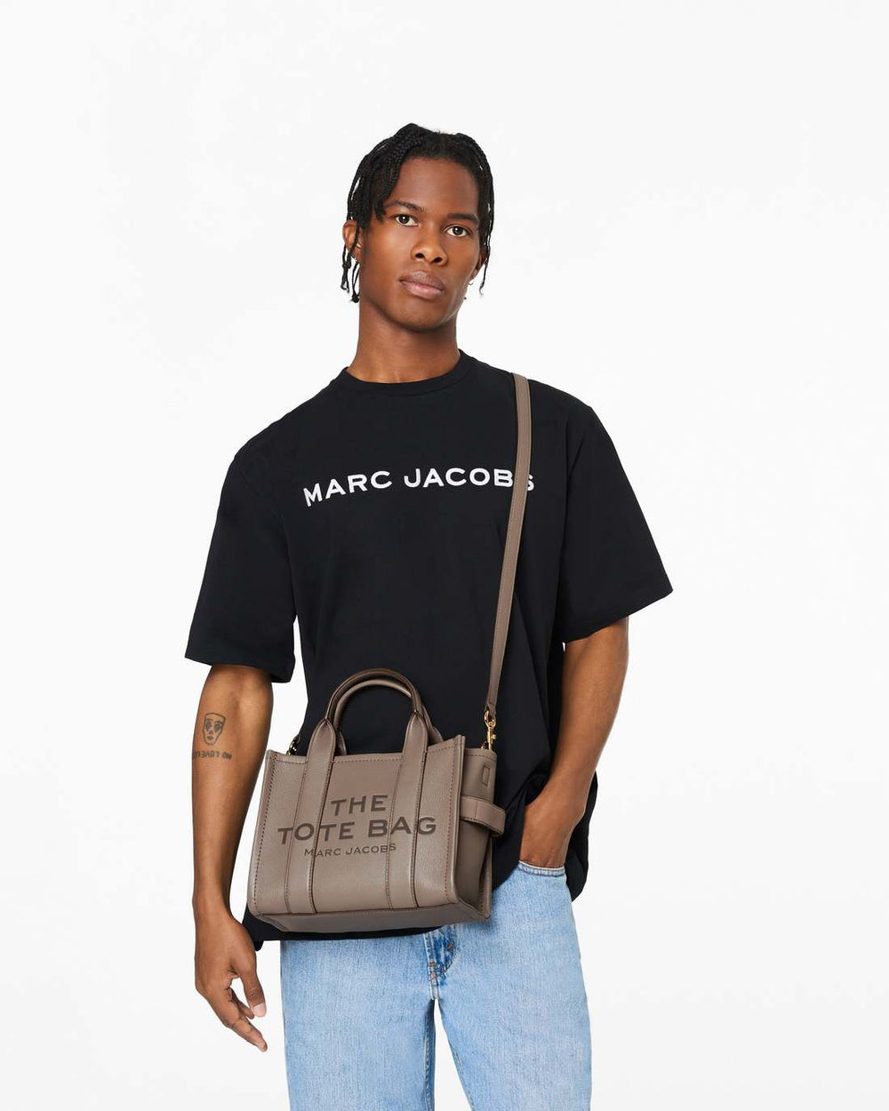 Marc Jacobs The Leather Small Tote Bag Cement BAGS