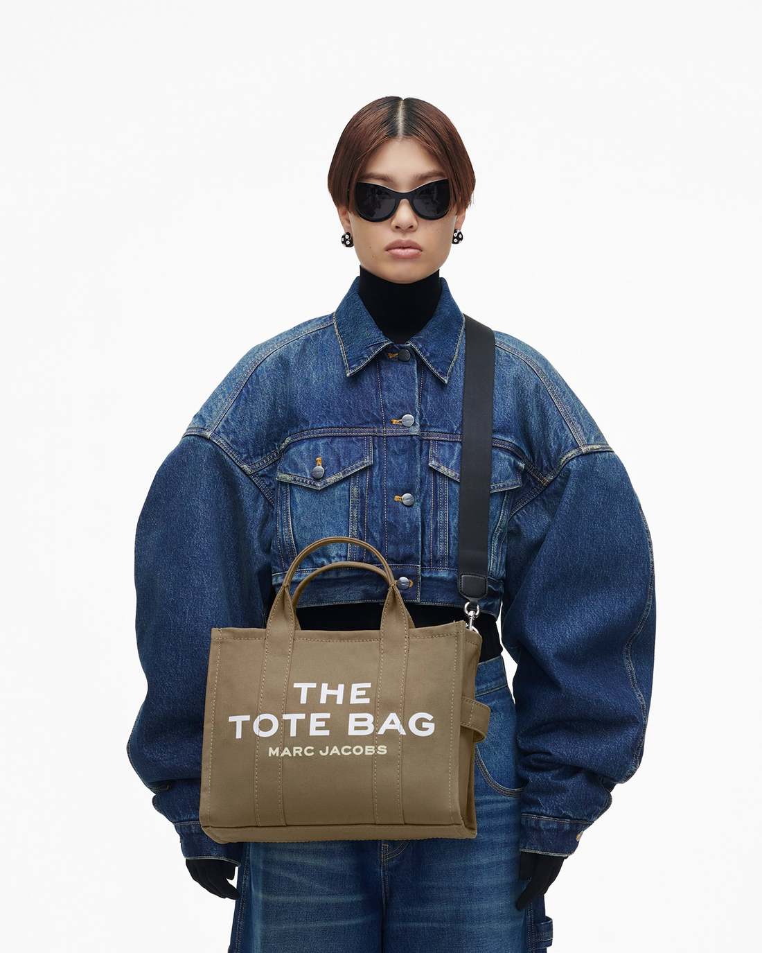 Marc Jacobs The Canvas Medium Tote Bag Slate Green BAGS