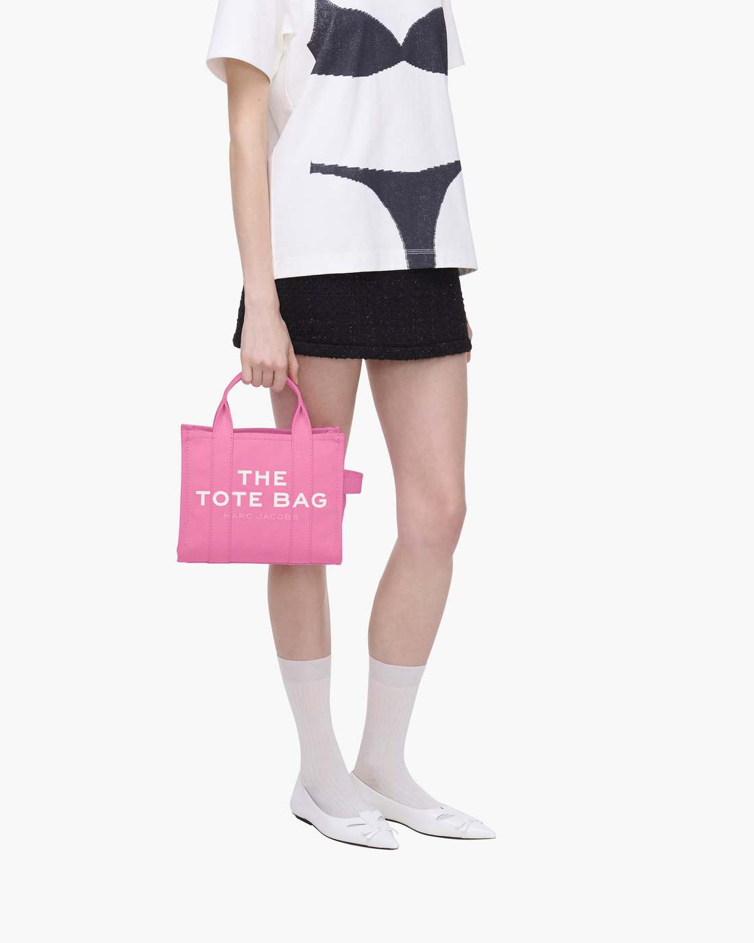 Marc Jacobs The Canvas Small Tote Bag Bow Pink BAGS