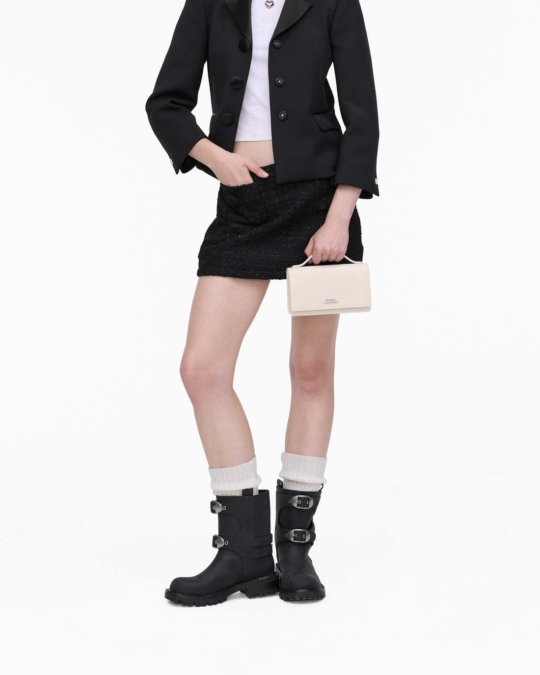 Marc Jacobs The Glam Mirror Mini Bag Cotton White BAGS|WALLETS|NEW ARRIVALS
