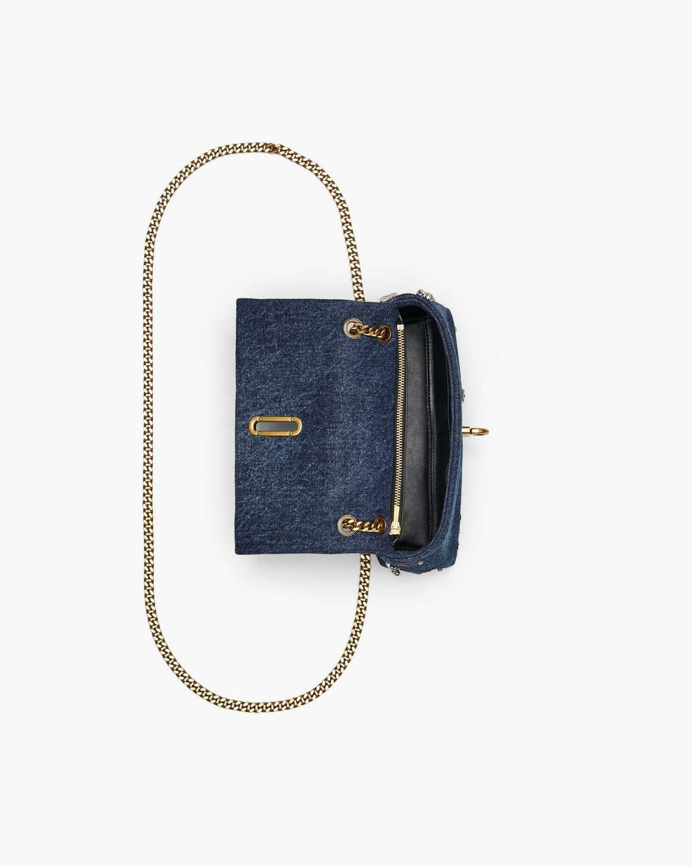 Marc Jacobs The Trinket Charm Denim Dual Chain Mini Bag Medium Wash Multi BAGS|WALLETS|NEW ARRIVALS