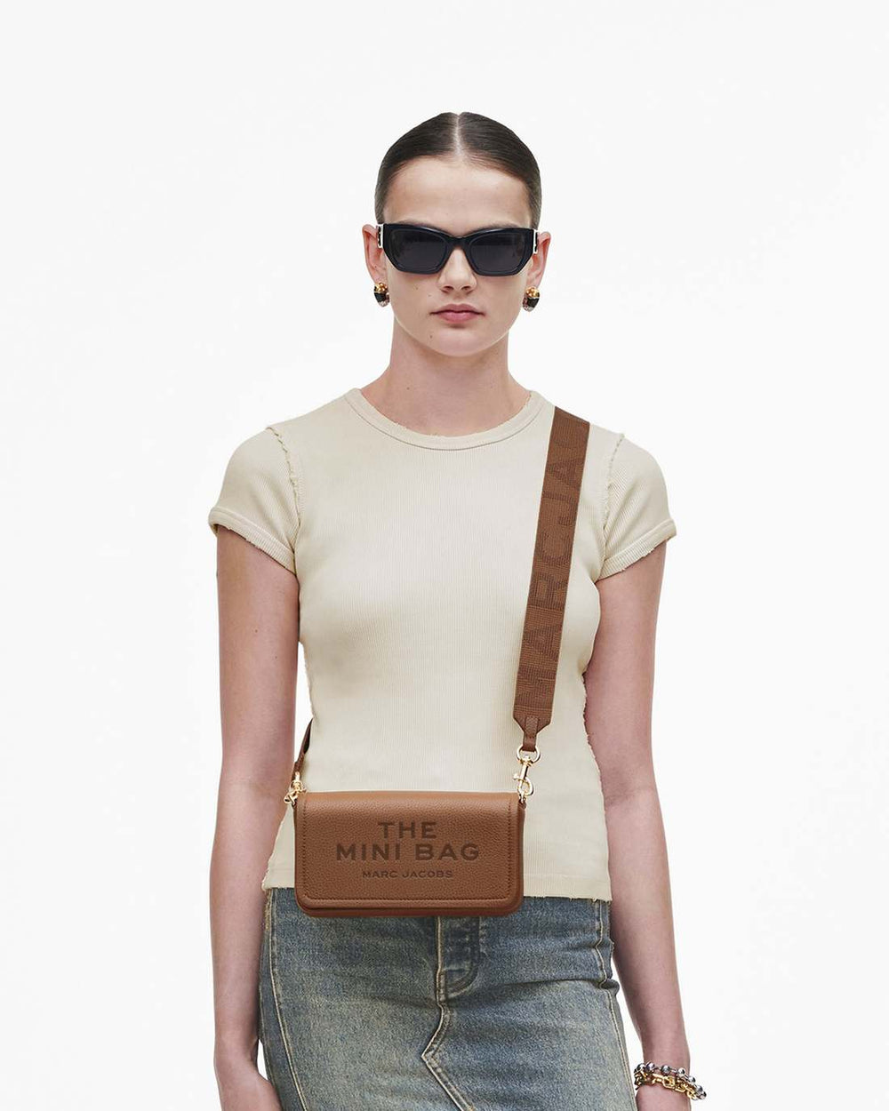 Marc Jacobs The Leather Mini Bag Argan Oil BAGS|WALLETS