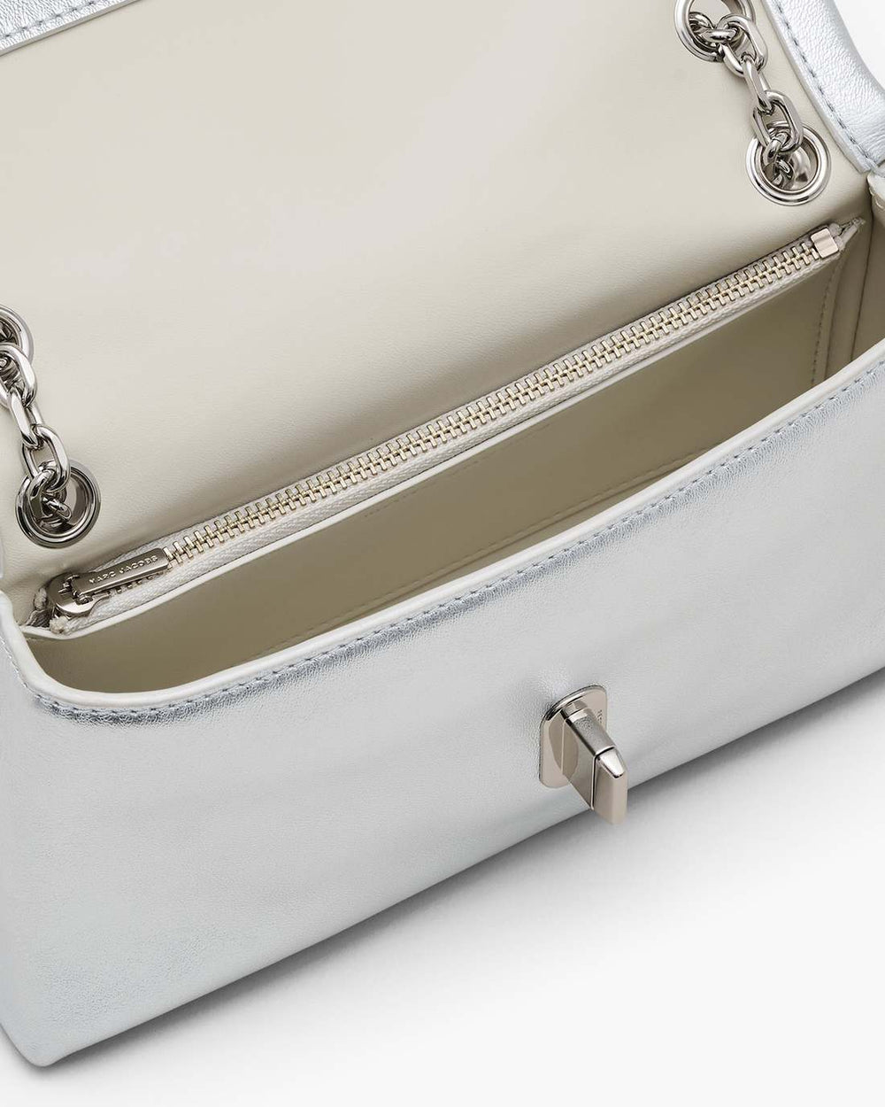 Marc Jacobs The Metallic Dual Chain Mini Bag Silver BAGS